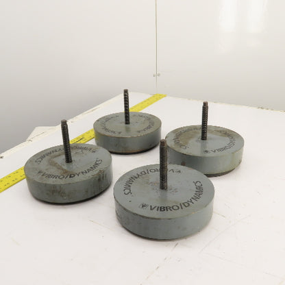 Vibro Dynamics 8K60 Micro Level Machine Isolator Rubber Mounting Pads 8"OD Lot/4