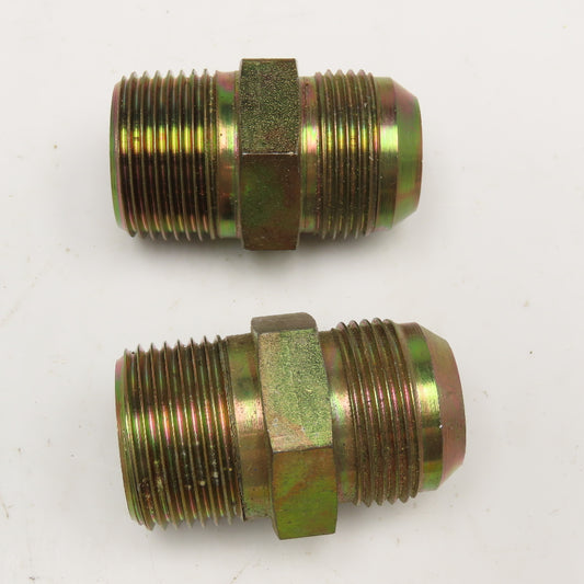 Parker 1" NPT x 1" JIC Male Adaptor Reducer Union Lot Of 2