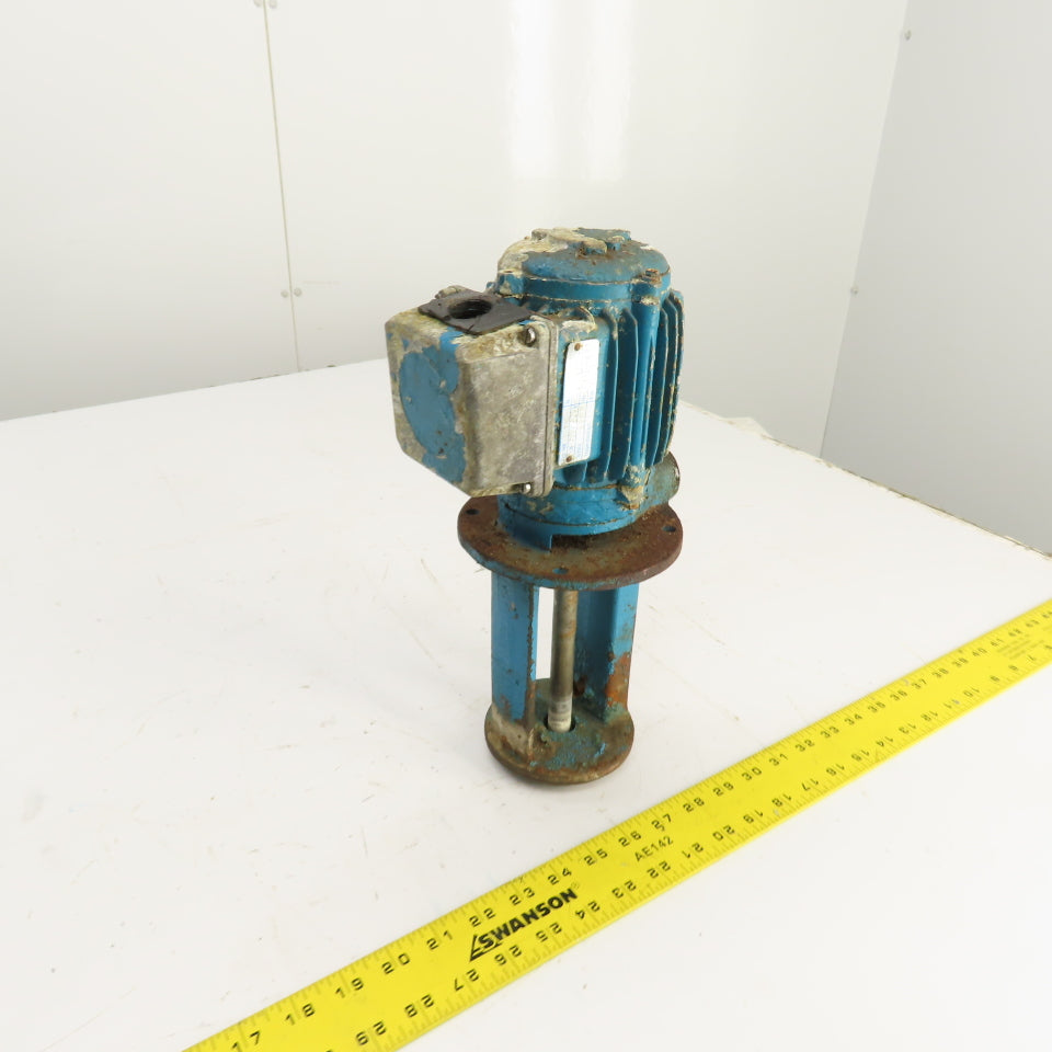 HK 010 0.25kW Vertical Machine Coolant Pump 460V 3PH 3200RPM 6-1/2" Depth 1/4"