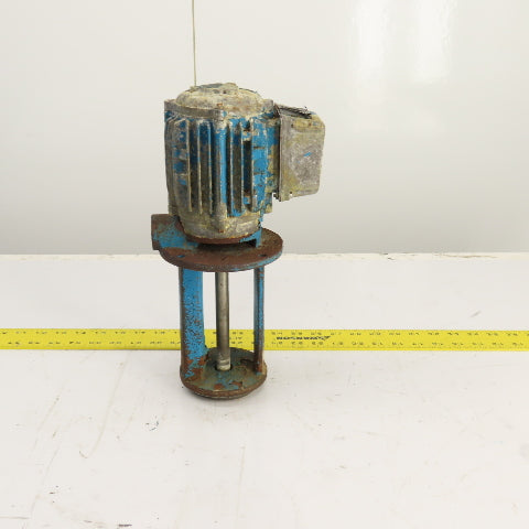 HK 010 0.25kW Vertical Machine Coolant Pump 460V 3PH 3200RPM 6-1/2" Depth 1/4"