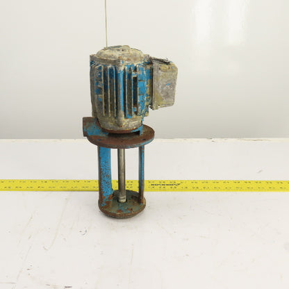 HK 010 0.25kW Vertical Machine Coolant Pump 460V 3PH 3200RPM 6-1/2" Depth 1/4"