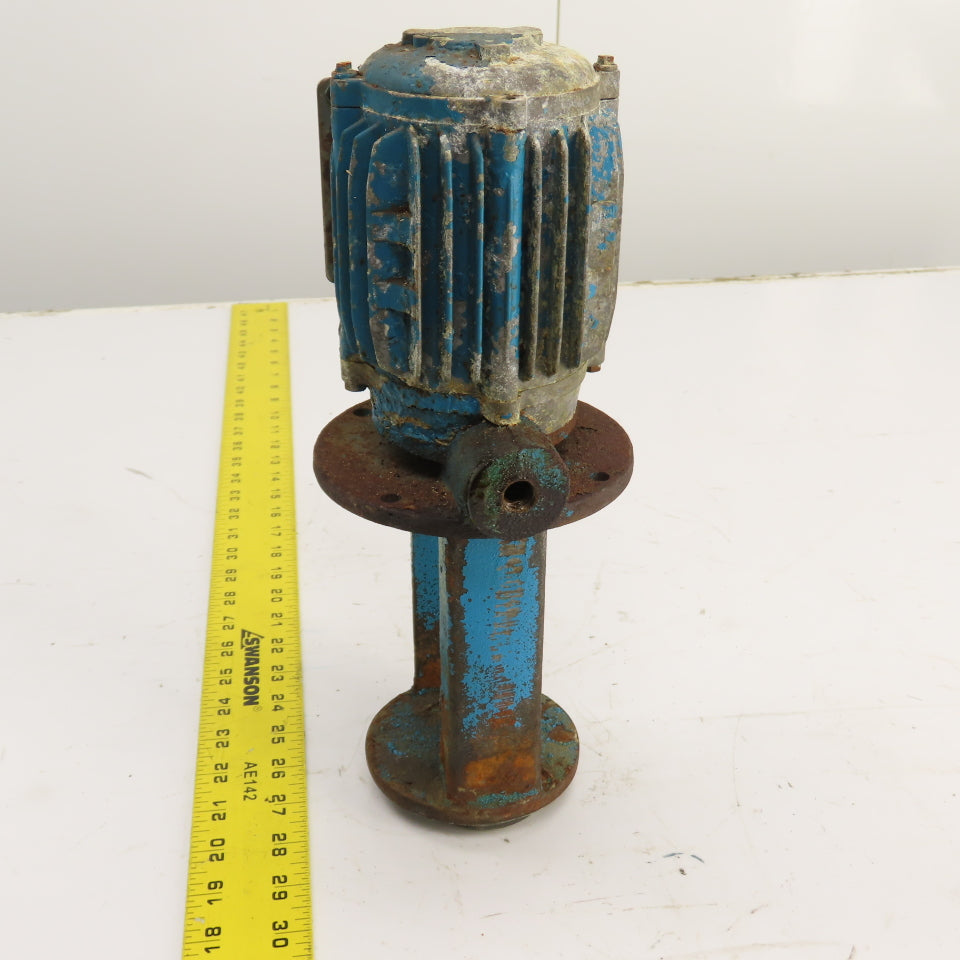 HK 010 0.25kW Vertical Machine Coolant Pump 460V 3PH 3200RPM 6-1/2" Depth 1/4"