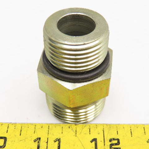 Parker 3/4" ORFS Male x 3/4" ORS O-Ring Seal Male Straight Connector