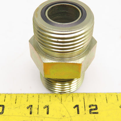 Parker 3/4" ORFS Male x 3/4" ORS O-Ring Seal Male Straight Connector