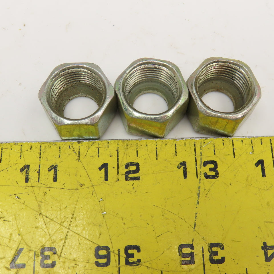 3/8" (-6) JIC Flared Nut Lot Of 3