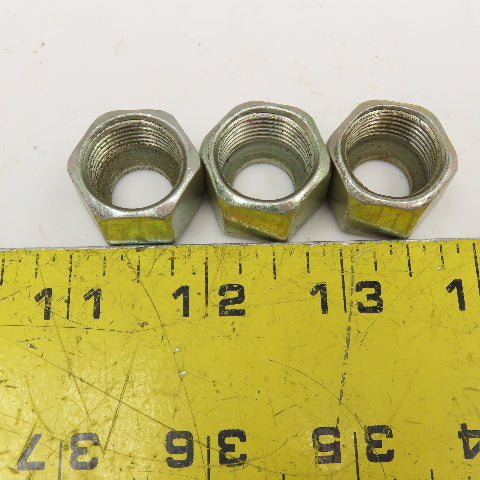 3/8" (-6) JIC Flared Nut Lot Of 3