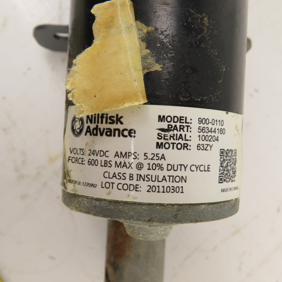 Nilfisk Advance 56344160 900-0110 24VDC Actuator Motor From ES4000 Tested