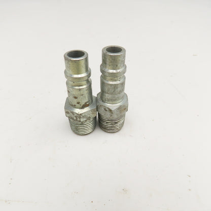 Parker H2F 1/2-24 NPT Pneumatic Industrial Quick Connect Male Nipple Lot Of 2