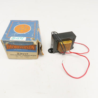 Thordarson 23V17 117V 50/60Hz Primary 117V Sec. Isolation Transformer