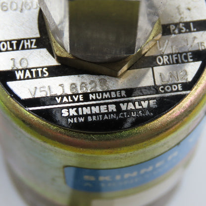 Skinner V5L16625 1/8" NPT Solenoid Valve 220/240V 100PSI