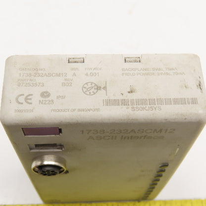 Allen Bradley 1738-232ASCM12 Armorpoint ASCII Interface 24VDC