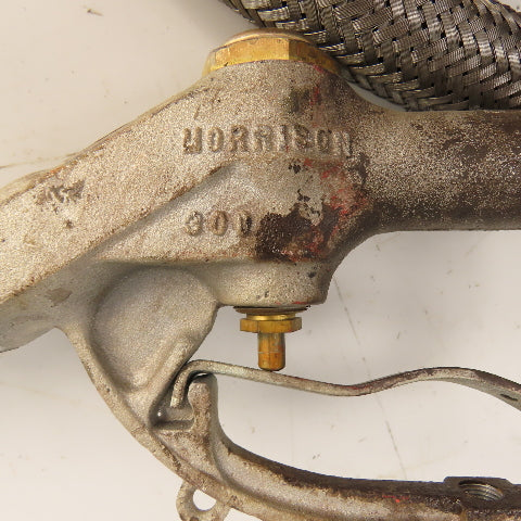 Morrison 300 Gas Fuel Transfer Nozzle W/ 12' Stainless Steel Braided Hose