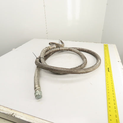 Morrison 300 Gas Fuel Transfer Nozzle W/ 12' Stainless Steel Braided Hose