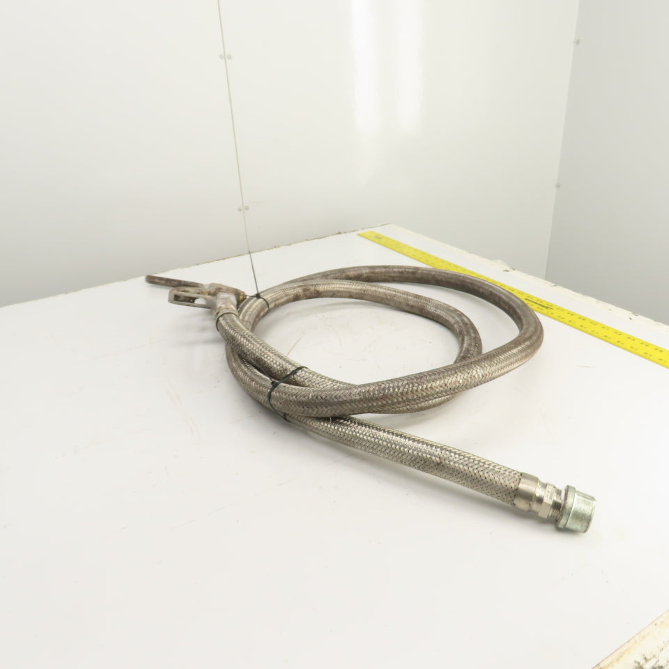 Morrison 300 Gas Fuel Transfer Nozzle W/ 12' Stainless Steel Braided Hose