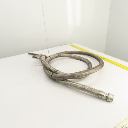 Morrison 300 Gas Fuel Transfer Nozzle W/ 12' Stainless Steel Braided Hose
