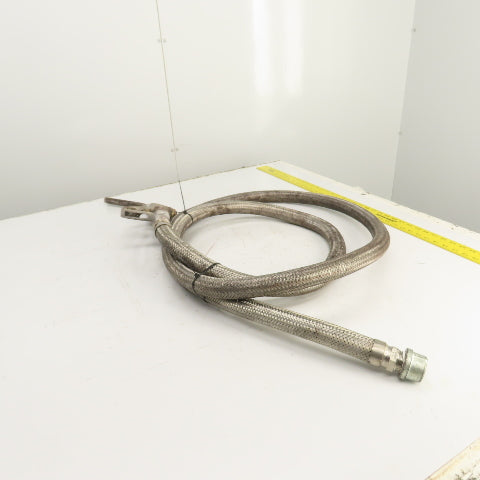 Morrison 300 Gas Fuel Transfer Nozzle W/ 12' Stainless Steel Braided Hose