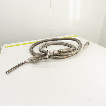 Morrison 300 Gas Fuel Transfer Nozzle W/ 12' Stainless Steel Braided Hose