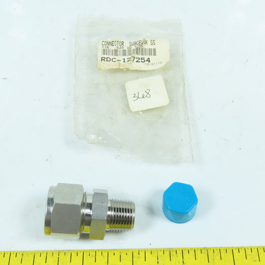 Swagelok 5/8" Tube OD x 3/8" NPT Stainless Steel Connector 316 NEW