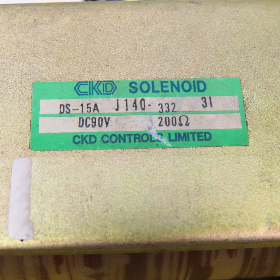 CKD DS-15A J140-332 90VDC Solenoid Coil