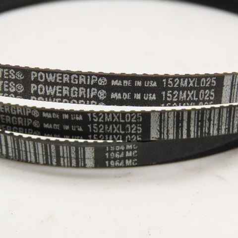 Gates 152MXL025 Powergrip 15.2" x 0.080 Pitch Neoprene Timing Belt Lot Of 4