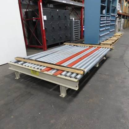 83" BF x 60" Long Gravity Roller Conveyor Section Belt Drive Capable