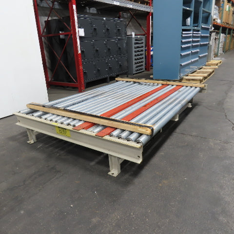 83" BF x 60" Long Gravity Roller Conveyor Section Belt Drive Capable