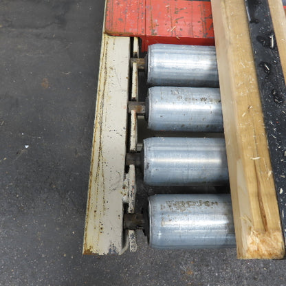 83" BF x 60" Long Gravity Roller Conveyor Section Belt Drive Capable