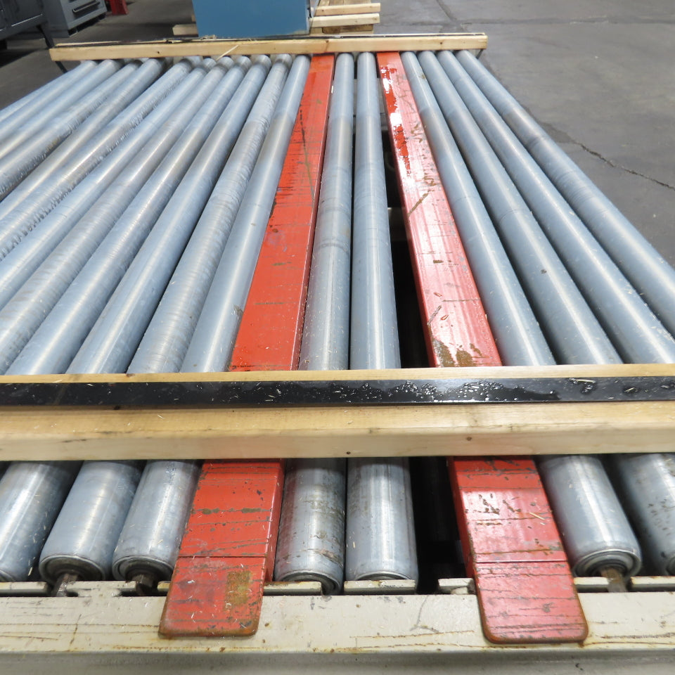 83" BF x 60" Long Gravity Roller Conveyor Section Belt Drive Capable