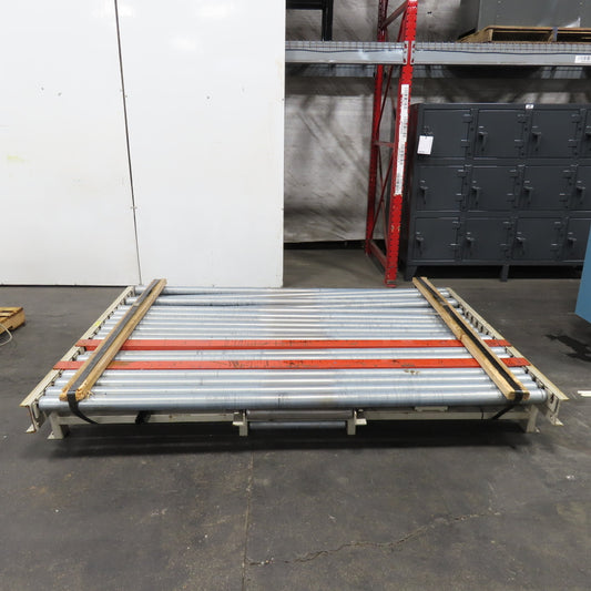 83" BF x 60" Long Gravity Roller Conveyor Section Belt Drive Capable