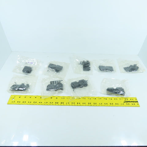 Amp 207345-1 739-27-528 25-Position Hinged Backshell Connector (Black) Lot/9