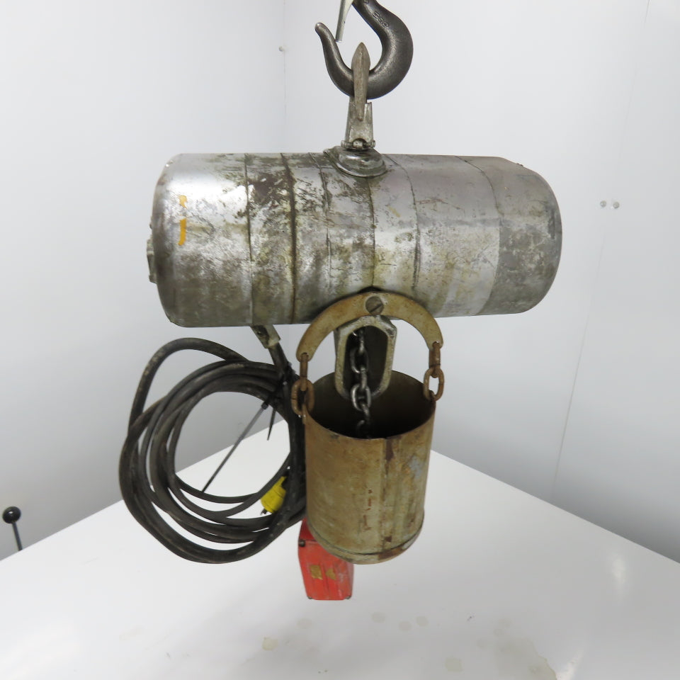 CM Model A 1/8 Ton 250LB Electric Chain Hoist 115V 1Ph 32FPM 10' Lift
