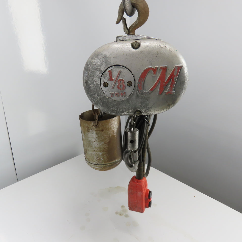 CM Model A 1/8 Ton 250LB Electric Chain Hoist 115V 1Ph 32FPM 10' Lift