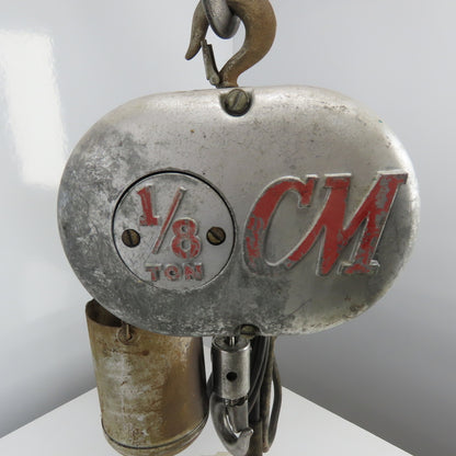 CM Model A 1/8 Ton 250LB Electric Chain Hoist 115V 1Ph 32FPM 10' Lift