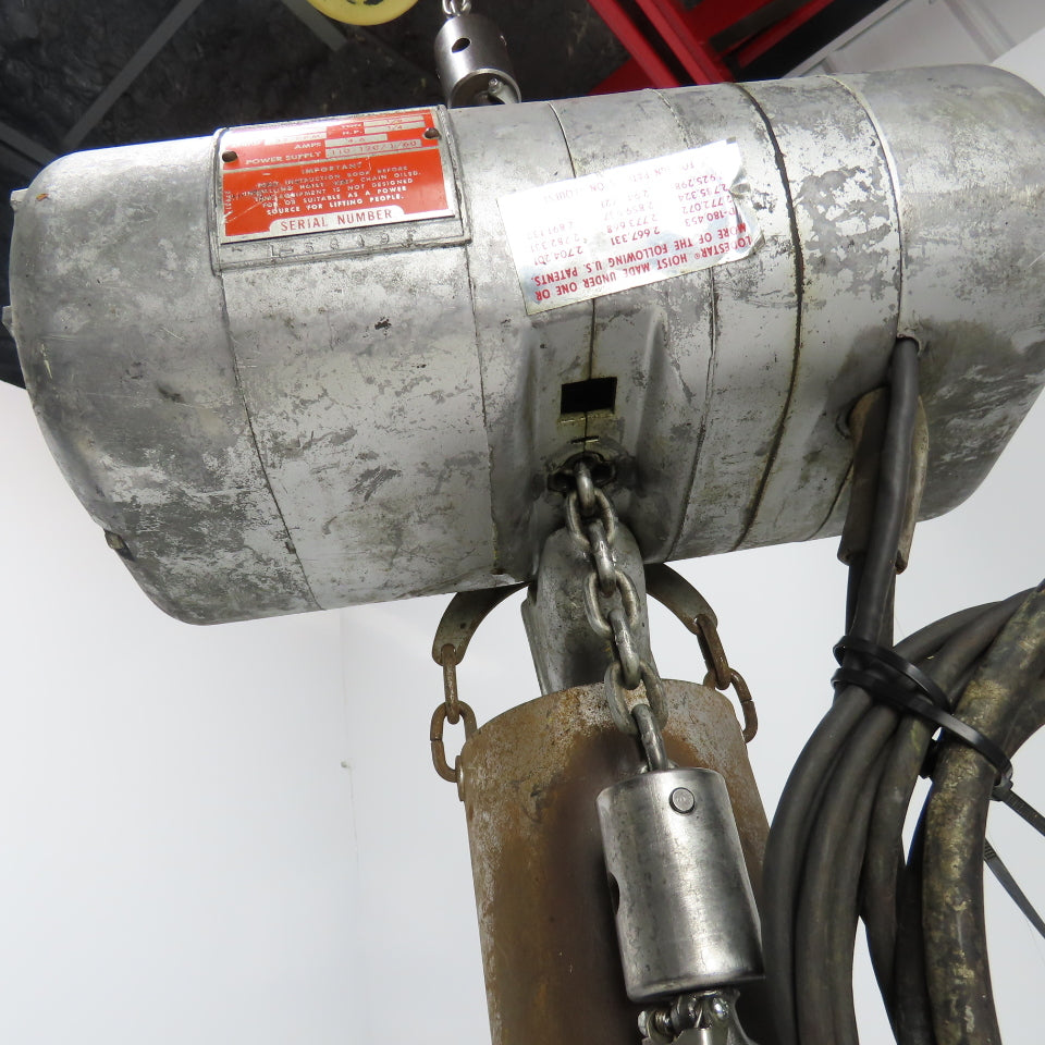 CM Model A 1/8 Ton 250LB Electric Chain Hoist 115V 1Ph 32FPM 10' Lift