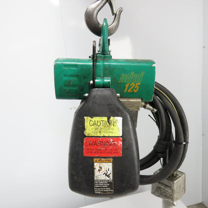 J.D. Neuhaus Mini 125 1/8 Ton 250Lb Pneumatic Air chain Hoist 4.9FPM 10' Lift