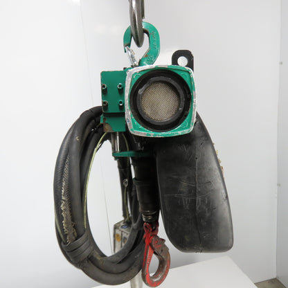 J.D. Neuhaus Mini 125 1/8 Ton 250Lb Pneumatic Air chain Hoist 4.9FPM 10' Lift