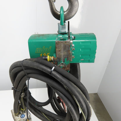 J.D. Neuhaus Mini 125 1/8 Ton 250Lb Pneumatic Air chain Hoist 4.9FPM 10' Lift