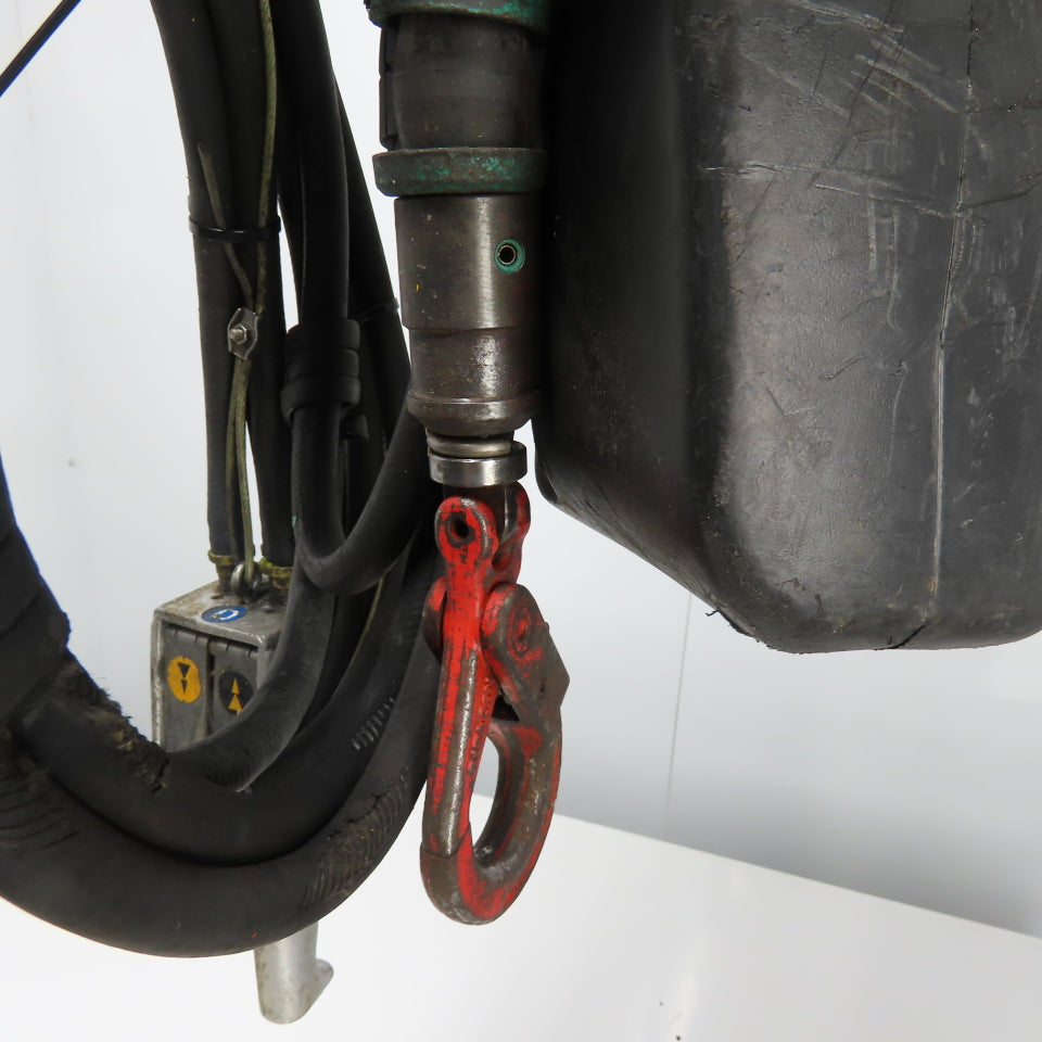 J.D. Neuhaus Mini 125 1/8 Ton 250Lb Pneumatic Air chain Hoist 4.9FPM 10' Lift