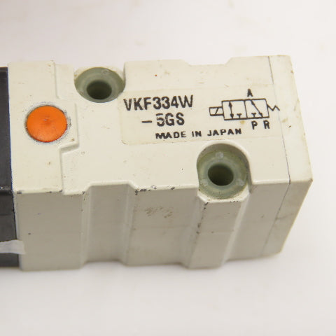 SMC VKF334W 2 Position Pneumatic Directional Valve 24VDC Coil