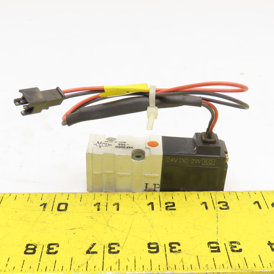 SMC VKF334W 2 Position Pneumatic Directional Valve 24VDC Coil