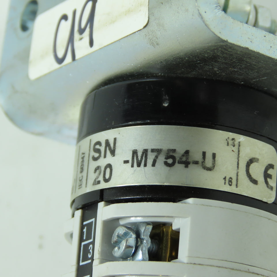 Shallco SN20-M745-U Rotary Cam Switch 20A 600VAC