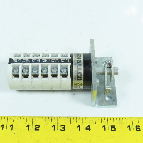 Shallco SN20-M745-U Rotary Cam Switch 20A 600VAC