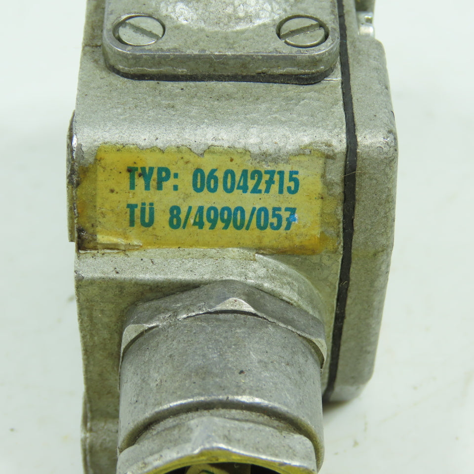 Robotron 06042715 Plunger Limit Switch TU 8/4990/057 500V 6A