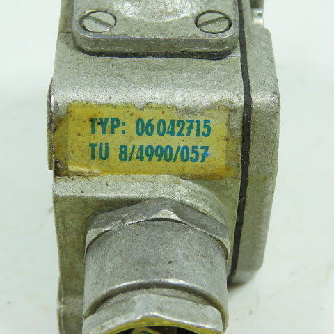 Robotron 06042715 Plunger Limit Switch TU 8/4990/057 500V 6A
