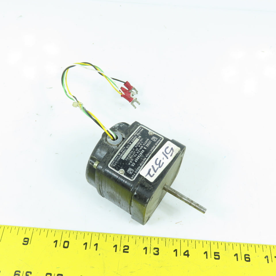 Leeds & Northup 153132 2-Phase Induction Motor 120V 50/60HZ 3/16" Shaft