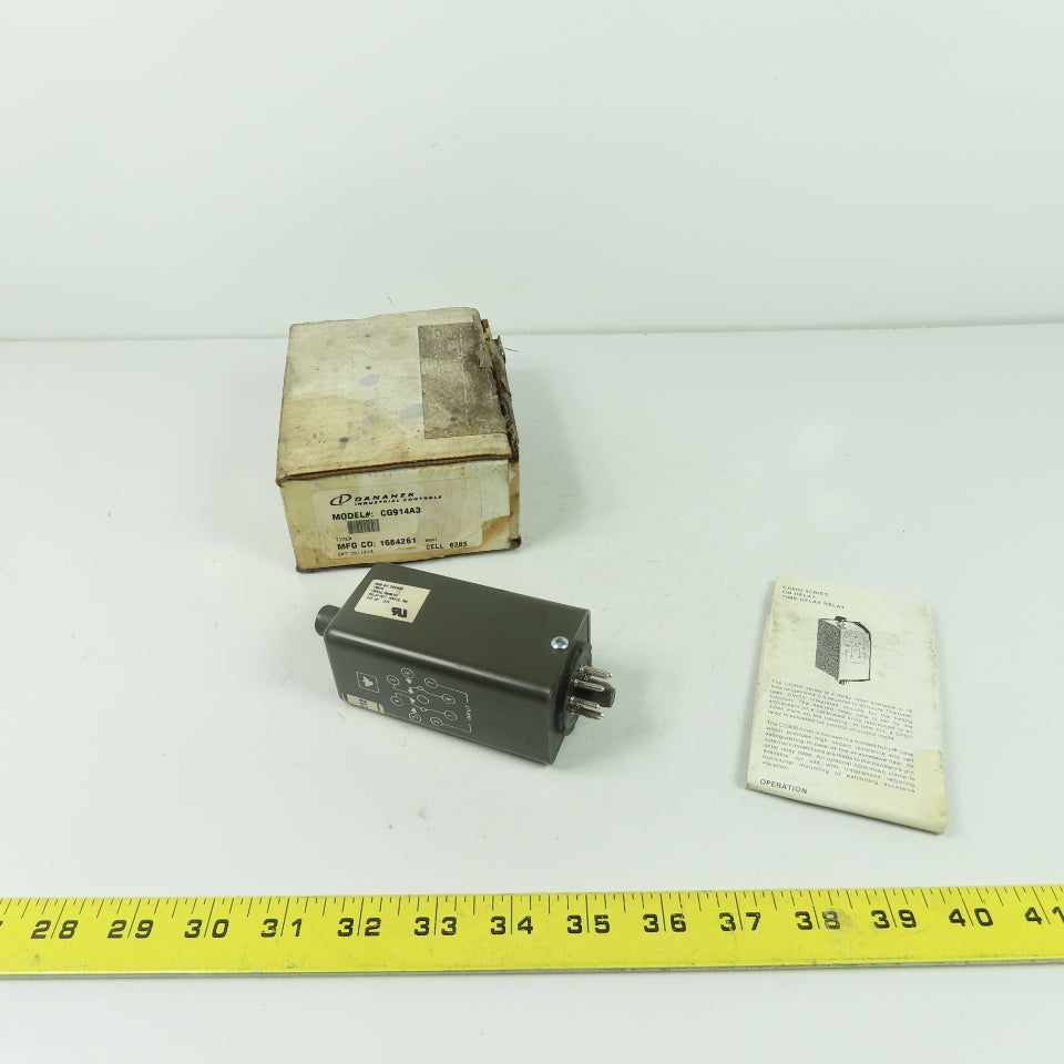 Danaher CG914A3 Time Delay Relay 120VAC 18A