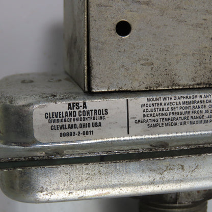 Cleveland Controls AFS-A Control Pressure Switch 300VA Pilot Duty At 120-277VAC