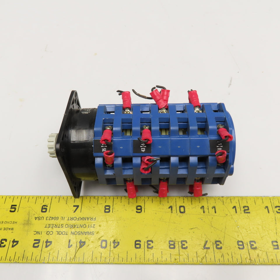 Kraus Naimer AD11 600V 7 Pole 7 Position Rotary Switch Body Missing Handle