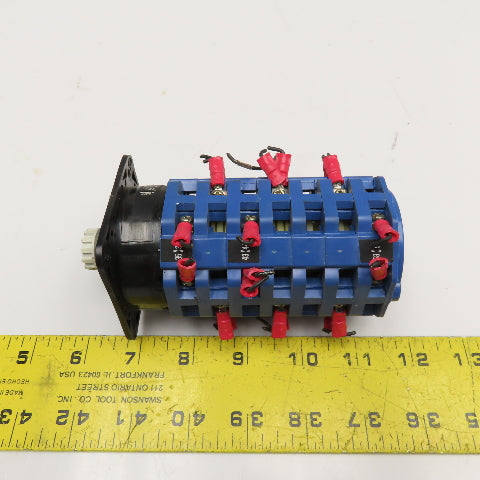 Kraus Naimer AD11 600V 7 Pole 7 Position Rotary Switch Body Missing Handle