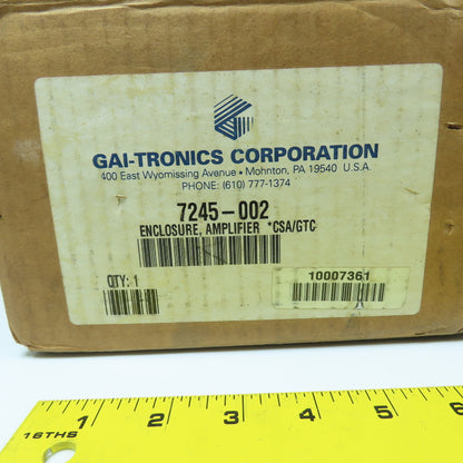 Gai-tronics 7245-002 CSA/GTC Amplifier Enclosure 8" x 8" x 5" NEW